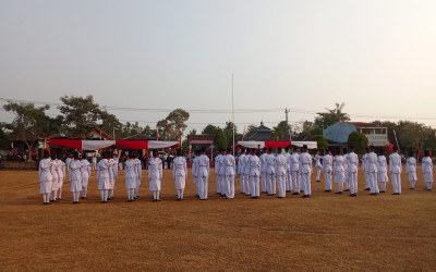 Semarak HUT RI ke-81: SMPN 1 Jumantono Sukseskan Upacara dan Pukau Hadirin lewat Tari Kolosal Sekar Rinonce